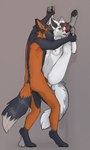 anthro barefoot bite blood bodily_fluids breasts duo feet female female_penetrated fur genitals green_eyes knot male male/female male_penetrating male_penetrating_female neck_bite nipples nude open_mouth orange_body orange_eyes orange_fur pawpads paws penetration penis pinned sex simple_background small_breasts soles tail teeth toes white_body white_fur anonymous_artist jeff_(mrbox) vixineferin_(rebel_vix) arctic_fox canid canine cross_fox fox mammal red_fox true_fox absurd_res digital_drawing_(artwork) digital_media_(artwork) hi_res shaded