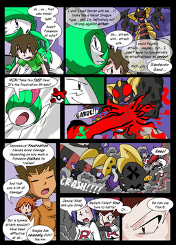 ambiguous_gender anthro attack crossgender dialogue female group gym_leader items koban_(coin) luck_charm male pokemon_move pokemon_speak text unconscious iancsamson nintendo pokemon team_rocket brock_(pokemon) james_(team_rocket) jessie_(team_rocket) meowth_(team_rocket) misty_(pokemon) altered_forme_giratina gardevoir generation_3_pokemon generation_4_pokemon giratina human humanoid legendary_pokemon mammal pokemon_(species) ralts taur comic english_text
