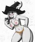 anthro blue_eyes breasts clothing female genitals hat headgear headwear pose pussy selfie sexy_underwear smile solo zelles final_fantasy final_fantasy_ix square_enix freya_crescent burmecian mammal rodent pinup sketch