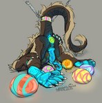 anal_oviposition anthro anus black_body black_countershading black_scales blue_anus blue_pawpads blue_penis blue_tongue brown_body brown_fur butt countershade_legs countershade_tail countershade_torso countershading easter_egg egg egg_bulge egg_from_ass fur genitals glowing glowing_anus glowing_egg glowing_genitalia glowing_hands glowing_pawpads glowing_penis glowing_tongue grey_background holidays knot male oviposition pawpads penis plantigrade scales shoulder_stand simple_background solo spread_butt spreading tail tail_restraint tan_body tan_fur tongue tongue_out ventral_scales apfelskai easter mythology caerus_(apfelskai) dragon eastern_dragon mythological_creature mythological_scalie scalie 2023 hi_res signature