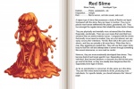 breasts featureless_breasts female monster_girl_(genre) not_furry red_slime slime solo text translucent translucent_body kenkou_cross third-party_edit monster_girl_profile goo_creature humanoid 3:2 english_text hard_translated translated translation_edit