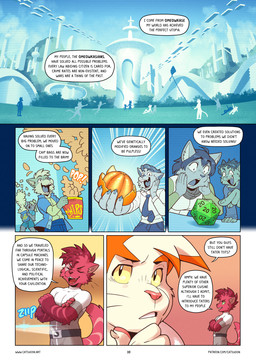 5_fingers anthro border bottomwear chip_bag chips_(food) clothed clothing crescent_moon_(marking) crossed_arms d20 dialogue dice duo extreme_size_difference eyes_closed feet fingers food fruit fur green_sclera green_seam_shirt grey_clothing grey_skinsuit head_tuft holding_food holding_fruit holding_object holographic_screen inside kite_flying looking_at_food looking_at_object looking_at_screen male markings micro moon_(marking) necktie open_mouth open_smile orange_hair_tips pink_body pink_fur pink_nose plant pointing_at_object proud shirt size_difference skinsuit smile speech_bubble surprised tangerine_(fruit) text thinking_pose tight_clothing topwear tuft utopia white_body white_border white_clothing white_fur white_shirt white_topwear yellow_sclera catsudon nyagiri_(catsudon) sashimeow_(catsudon) bobtail_cat domestic_cat felid feline felis japanese_bobtail mammal 2025 artist_name comic digital_media_(artwork) english_text hi_res url
