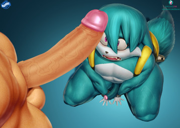anthro backpack balls big_balls big_penis blush bodily_fluids constricted_pupils dripping duo erection fangs femboy genital_fluids genitals high-angle_view huge_balls huge_penis kneeling male open_mouth penis penis_awe penis_size_difference precum precum_drip pupils shocked small_penis small_pupils teeth text thick_thighs vein veiny_penis wide_eyed blu_rent idw_publishing sega sonic_the_hedgehog_(comics) sonic_the_hedgehog_(idw) sonic_the_hedgehog_(series) kitsunami_the_fennec canid canine fennec_fox fox human mammal true_fox absurd_res english_text hi_res