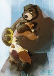 age_difference ailurid anthro anthro_on_anthro balls bathing bear beard body_hair brown_bear butt chest_hair duo embrace facial_hair father_(lore) father_and_child_(lore) father_and_son_(lore) fur garoh genitals grizzly_bear hi_res hug hybrid incest_(lore) kodiak_bear larger_male lukas_artair male male/male mammal mature_male nipples nude parent_(lore) parent_and_child_(lore) parent_and_son_(lore) penis raibear raikuma red_panda shower showering size_difference smaller_male soap son_(lore) sponge suds ursine water wet wet_body wet_fur