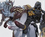 against_surface against_wall anthro atlas_(warframe) atlas_prime_(warframe) balls digital_extremes distracting_watermark duo erection frost_(warframe) frost_heirloom_(warframe) genitals glans humanoid humanoid_genitalia humanoid_penis imminent_sex legs_up lotusshim554 male male/male muscular muscular_anthro muscular_arms muscular_legs muscular_male muscular_thighs not_furry penis tencent vein veiny_penis warframe warframe_(species) watermark