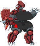 anthro big_breasts breasts claws danger1 female gea_(danger1) generation_3_pokemon groudon hi_res legendary_pokemon muscular muscular_female nintendo pokemon pokemon_(species) sharp_teeth solo teeth thick_thighs