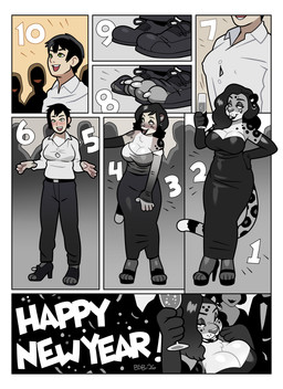 anthro black_clothing black_dress black_footwear black_hair black_high_heels blush breast_growth breasts clothing dress female footwear gender_transformation growth hair high_heels holidays human_to_anthro looking_at_viewer male mtf_transformation nipple_outline shirt shoes smile solo species_transformation standing tail tail_growth text topwear transformation white_clothing white_shirt white_topwear blackshirtboy new_year felid human mammal pantherine snow_leopard 2026 absurd_res comic digital_media_(artwork) english_text hi_res traditional_media_(artwork)