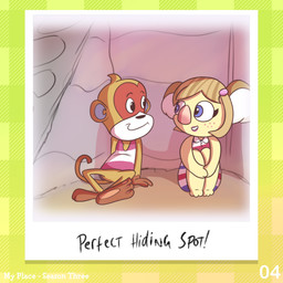 3_fingers 3_toes accessory anthro bangs beads bent_legs big_nose black_nose blonde_hair blue_eyes blue_inner_ear bottomless bottomless_anthro bottomless_male brown_pawpads brown_tail closed_smile clothed clothed_anthro clothed_female clothed_male clothing dress duo eye_contact eyelashes featureless_crotch feet female female_anthro fingers freckled_face freckles fur hair hair_accessory hair_beads happy hiding hugging_legs inner_ear_fluff light lips looking_at_another male male_anthro mouth_closed multicolored_body multicolored_clothing multicolored_dress multicolored_fur multicolored_hair multicolored_tail no_pupils number pattern_clothing pattern_dress pattern_shirt pattern_tank_top pattern_topwear pawpads photo pink_freckles pink_nose purple_clothing purple_lips purple_shirt purple_tank_top purple_topwear red_stripes shirt short_hair sitting smile smiling_at_another smiling_at_each_other striped_clothing striped_dress striped_shirt striped_tank_top striped_topwear stripes tail tank_top text thin_eyebrows title toes toothy_smile topwear tuft two_tone_hair white_body white_clothing white_dress white_fur white_inner_ear_fluff cookieboy011 animal_crossing nintendo alice_(animal_crossing) simon_(animal_crossing) haplorhine koala mammal marsupial monkey primate vombatiform 1:1 2022 colored digital_drawing_(artwork) digital_media_(artwork) english_description english_text lighting shaded story story_in_description