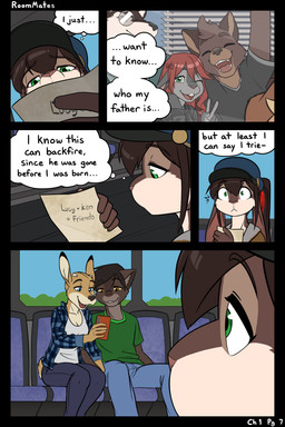 anthro blue_eyes brown_body brown_fur bus clothed clothing commercial_vehicle female fur green_eyes group inner_monologue male multicolored_body multicolored_fur photo public_transportation solo_focus text thinking thought_bubble vehicle black-kitten jill_(chris13131415) ken_(black-kitten) kurt_(chris13131415) maya_(black-kitten) canid canine canis deer domestic_dog felid hybrid lagomorph leopard leporid mammal pantherine rabbit 2026 2:3 absurd_res colored comic english_text hi_res intersex_(lore)
