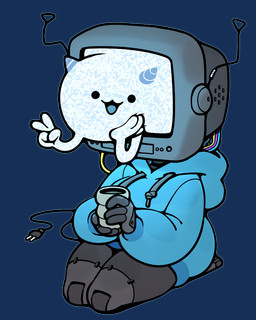 2_horns clothing electronics female for_a_head holding_object hoodie horn radio_antenna screen screen_face smile solo television topwear discount-supervillain demon demon_humanoid humanoid object_head screen_head tv_head 4:5 alpha_channel