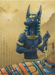 ankh anthro armband clothing ear_piercing egyptian egyptian_clothing egyptian_headdress flail headdress headgear headwear hieroglyphics male melee_weapon nemes_(clothing) piercing sarcophagus smile solo usekh weapon indridcold egyptian_mythology middle_eastern_mythology mythology anubis anubian_jackal canid canine canis deity jackal mammal 2010 hi_res