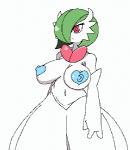 big_breasts bouncing_breasts breasts clothed clothing female heart_pasties not_furry pasties solo topless uenositasayuu nintendo pokemon generation_6_pokemon mega_evolution mega_gardevoir pokemon_(species) 2d_animation animated frame_by_frame low_res short_playtime