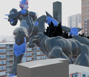 bodily_fluids city city_background cityscape cock_resting dominant dominant_gynomorph dominant_intersex genitals gynomorph gynomorph/male intersex intersex/male machine macro macro_on_macro male mecha penis penis_on_face submissive submissive_male sweat kagethekaiju chocoscorner_(modeler) godzilla_(series) hasbro takara_tomy toho transformers arcee godzilla kaiju 3d_(artwork) blender_(artwork) blender_eevee_(artwork) digital_media_(artwork) hi_res