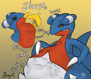 abdominal_bulge ambiguous_gender ambiguous_pred ambiguous_prey belly big_belly biped bipedal_feral black_eyebrows black_sclera blorp blue_body blue_scales bodily_noises bubble churn derived_sound_effect different_sound_effects digestion duo extended_sound_effect eyebrows eyes_closed face_imprint fangs fatal_vore feral feral_pred feral_prey forced fur glorp glorsh gradient_background hand_imprint imminent_death imprint motion_lines muffled multicolored_body multicolored_scales neck_bulge onomatopoeia oral_vore pear-shaped_figure red_body red_scales rumbling_stomach scales semi-anthro shortened_sound_effect simple_background size_difference slosh sloshing_belly slurping soft_vore sound_effect_variant sound_effects struggling swallowing teeth text thick_thighs three-quarter_view vore vowelless vowelless_sound_effect vowelless_vocalization white_body white_scales wide_hips yellow_background yellow_body yellow_eyes yellow_fur bunearyk mythology nintendo pokemon dragon gabite generation_1_pokemon generation_4_pokemon mammal mythological_creature mythological_scalie pikachu pokemon_(species) reptile rodent scalie 2021 absurd_res digital_media_(artwork) hi_res multiple_scenes shaded signature