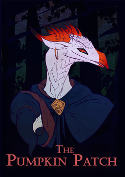 clothing ear_piercing female feral hat headgear headwear horn orange_eyes piercing scales solo text white_body white_scales velannal mythology siela_(velannal) dragon mythological_creature mythological_scalie scalie absurd_res cover cover_art cover_page english_text hi_res