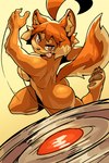 2024 2:3 5_toes >:) absurd_res action_pose ahoge anthro blep breasts butt canid canine canis ceehaz claws convenient_censorship dog_knight_rpg domestic_dog feet female fur hair hi_res hindpaw maci_(ceehaz) mammal motion_lines nude orange_body orange_fur pawpads paws pomeranian pose shield side_boob soles solo spitz throwing_shield toe_claws toes tongue tongue_out