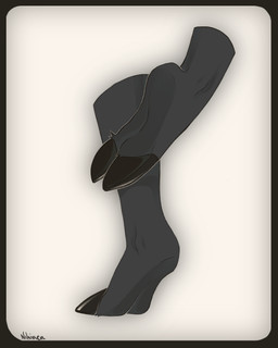 anthro barefoot biped black_body black_fur black_hooves border cloven_hooves feet foot_shot fur hoof_focus hooved_plantigrade hooved_toes hooves male plantigrade pose simple_background soles solo text underhoof nikiren american_mythology indigenous_north_american_mythology mythology north_american_mythology khadath_hjortsberg cervine cryptid deer mammal wendigo 4:5 absurd_res artist_name hi_res