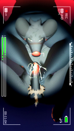 abstract_background anthro balls barefoot big_penis biped black_body black_fur blue_eyes bodily_fluids breasts camera cum cum_on_feet duo ejaculation feet female flustered foot_fetish foot_play footjob fur genital_fluids genitals grey_body grey_fur gynomorph gynomorph/female intersex intersex/female nude nude_female nude_gynomorph orgasm_face penile penis plantigrade precum sex video_camera whiskers yellow_sclera teslasp2 night_in_the_woods lori_meyers mae_borowski domestic_cat felid feline felis mammal mouse murid murine rodent digital_drawing_(artwork) digital_media_(artwork) shaded trans_(lore) trans_woman_(lore)