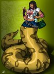 apode big_breasts bottle bottomwear bra breasts cellphone clothed clothing container electronics female legless phone purse serpentine skirt solo split_form underwear wet wet_clothing wide_hips osmar-shotgun anaconda boa_(snake) boinae draconcopode green_anaconda lamia reptile scalie snake absurd_res hi_res