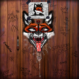 after_fellatio after_oral after_sex ahegao ambiguous_fluids angry anthro ball_gag bdsm bdsm_gear behind_wall black_ball_gag black_body black_fur black_fur_markings black_hair black_nose bodily_fluids bondage bound breathable_gag brown_eyes collar crying cum cum_drip cum_from_nose cum_in_mouth cum_in_nose cum_inside cum_on_face cum_on_tongue dripping drool_on_face drooling drooling_tongue eye_roll facial_piercing forced forced_oral fur fur_markings furniture gag gagged gagged_drooling genital_fluids glory_hole glory_hole_station hair half-closed_eyes jewelry leaking leaking_cum leaking_precum leash leash_in_mouth leash_pull looking_away looking_pleasured makeup male marker markings mouth_shot multicolored_body multicolored_fur narrowed_eyes necklace nose_piercing nose_ring object_in_mouth open_mouth oral oral_penetration pencil_(object) penetration photo picture_frame piercing piercing_bondage pink_tongue precum precum_drip precum_on_face precum_on_tongue precum_string red_body red_fur restrained ring ring_gag ring_piercing running_makeup saliva saliva_drip saliva_on_tongue saliva_string sex sharp_teeth simple_background solo tally_marks tape tears teeth teeth_showing text through_wall tongue tongue_out tongue_piercing wall_(structure) western_tally_marks white_body white_fur wood wood_furniture wood_wall erickredfox redrick_(erickredfox) canid canine fox mammal red_fox true_fox 1:1 absurd_res english_text hi_res huge_filesize spanish_text