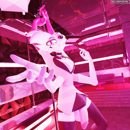 4_arms anthro balls clothing dancing erection fur genitals hair looking_at_viewer male multi_arm multi_limb penis pole pole_dancing smile solo stripper stripper_pole teeth toothy_grin toothy_smile wardrobe_malfunction white_body okamical fishfunk_(modeler) hazbin_hotel hellaverse angel_dust arachnid arthropod demon spider 1:1 3d_(artwork) absurd_res digital_media_(artwork) hi_res