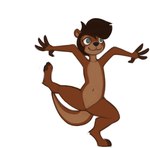anthro dancing male solo marsminer cartoon_network ed_edd_n_eddy keith_(marsminer) mammal mustelid otter 2024 animated frame_by_frame meme redraw short_playtime