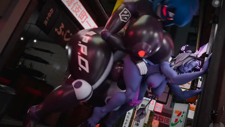 alley alley_sex anthro big_breasts big_penis breasts cock_vore duo forced from_behind_position genitals gynomorph huge_breasts huge_penis hyper hyper_genitalia intersex intersex/intersex machine penile penis sex size_difference vore fishprison blizzard_entertainment warcraft bre-3 kaelpus draenei robot animated long_playtime webm