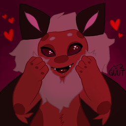 anthro heart_eyes heart_symbol male mane open_mouth open_smile smile solo arthropod insect lepidopteran moth 1:1 absurd_res hi_res icon