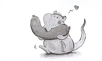 anthro chibi dot_eyes eating food heart_symbol micro simple_background simple_eyes sitting slightly_chubby solo hiraoka_senitsu gamba_no_bouken gamba_no_bouken_(series) bobo_(gamba_no_bouken) mammal mouse murid murine rodent 2020