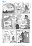 2017 anthro anthrofied breasts clothing comic dialogue dragon ellipsis english_text equid equine female fluttershy_(mlp) footwear friendship_is_magic hasbro hi_res male mammal monochrome my_little_pony mythological_creature mythological_equine mythological_scalie mythology pegasus pia-sama sandals scalie speech_bubble spike_(mlp) tail text url wings