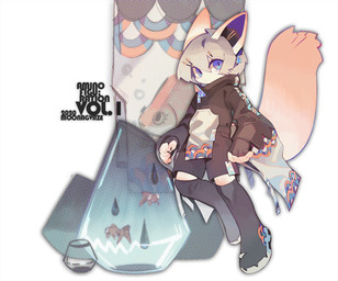 5_fingers anthro biped boots bottomwear clothed clothed_anthro clothing fingerless_gloves fingers footwear gloves hair handwear jacket kemono male print_clothing shoes shorts simple_background solo streetwear tail techwear text three-quarter_view topwear moonagvaze canid mammal 2021 artist_name english_text hi_res