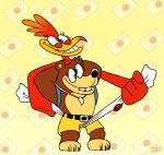 anthro brown_body brown_fur duo envelope female fur humor jewelry male necklace pattern_background simple_background smash_invitation mast3r-rainb0w banjo-kazooie nickelodeon nintendo rareware spongebob_squarepants super_smash_bros. super_smash_bros._ultimate banjo_(banjo-kazooie) kazooie avian bear breegull mammal 2019 animated short_playtime