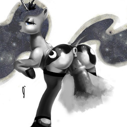 animal_genitalia animal_penis anus blue_eyes butt clothing crown cutie_mark disembodied_penis duo equine_genitalia equine_penis erection female female_penetrated feral feral_penetrated genitals headgear hooves horn legwear male male/female male_penetrating male_penetrating_female penetration penile penile_penetration penis penis_in_vagina raised_tail royalty sex simple_background stockings tail tight_fit vaginal vaginal_penetration white_background mothercrow friendship_is_magic hasbro my_little_pony mythology princess_luna_(mlp) equid equine mammal mythological_creature mythological_equine unicorn 1:1 greyscale monochrome source_request spot_color