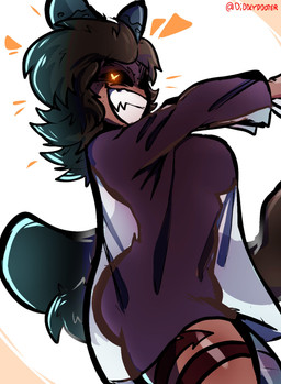 4_hands bared_teeth big_breasts big_butt black_hair black_sclera bottomless bow_ribbon breasts brown_body brown_skin butt clenched_teeth clothed clothing corpse directional_arrow disguise earless emphasis_lines evil_face evil_grin fangs female freckled_face freckled_legs freckled_thighs freckles glowing glowing_eyes grey_body hair half-closed_eyes leg_tattoo lines_on_body long_hair machine metal metallic_body multi_hand narrowed_eyes nightmare_fuel noseless nude open_mouth open_smile pigtails screen screen_face segmented_body sharp_teeth silhouette simple_background skinsuit smile smug smug_face smug_grin solo tattoo teeth text thick_thighs tight_clothing translucent translucent_clothing translucent_topwear twintails_(hairstyle) unusual_anatomy white_body wide_hips x_eyes yellow_eyes diddlydooter1 glitch_productions murder_drones cyn_(murder_drones) tessa_(murder_drones) eldritch_abomination human humanoid mammal patchwork_creature robot robot_humanoid undead worker_drone zombie artist_name digital_drawing_(artwork) digital_media_(artwork) hi_res signature