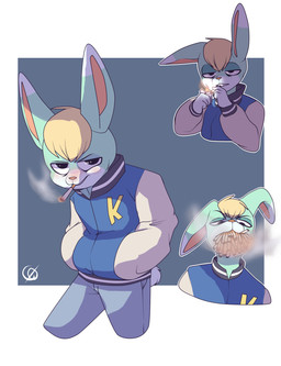 anthro blonde_hair cigarette clothing hair jacket male smoking smoking_cigarette solo topwear c0draw animal_crossing gentlemen nintendo sasha_(animal_crossing) lagomorph leporid mammal rabbit absurd_res hi_res meme