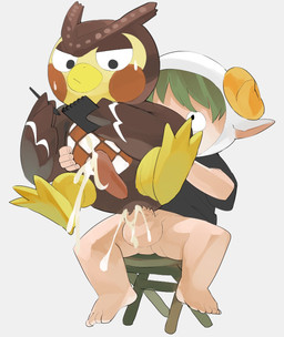 anal anal_penetration anthro anthro_penetrated balls bodily_fluids bottomless chair chibi clothed clothing cum cum_in_ass cum_inside cumshot duo ejaculation furniture genital_fluids genitals human_on_anthro human_penetrating human_penetrating_anthro human_penetrating_male interspecies male male/male male_on_anthro male_on_human male_penetrated male_penetrating male_penetrating_anthro male_penetrating_male notebook penetration penis sex simple_background masshiro animal_crossing nintendo blathers_(animal_crossing) villager_(animal_crossing) avian bird human mammal owl digital_media_(artwork) hi_res