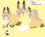 anus big_ears big_tail breasts butt expressions feet female female_feral feral fluffy fluffy_tail genitals moody nipples pussy semi-anthro smile smirk solo tail scittykitty fan_character fay_(fennyfen_1) canid canine fennec_fox fox mammal true_fox absurd_res hi_res model_sheet