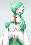 blush breasts clitoris cowgirl_position duo erection female female_on_top female_penetrated from_front_position gardevoir generation_3_pokemon genitals green_hair hair human humanoid_genitalia male male/female male_on_bottom male_penetrating male_penetrating_female mammal nei_chi nintendo nipples not_furry nude on_bottom on_top penetration penile penile_penetration penis penis_in_pussy pokemon pokemon_(species) pokemorph pussy red_eyes sex straddling third-party_edit uncensored vaginal vaginal_penetration