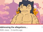 apology_video belly male muscular overweight solo text goodboyhachi 2024_pokemon_gigaleak nintendo pokemon youtube generation_2_pokemon pokemon_(species) typhlosion 4:3 english_text hi_res meme