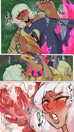 ahegao anthro anthro_penetrating anthro_penetrating_human areola big_breasts blush bodily_fluids breast_grab breast_play breast_squish breasts breasts_frottage breath carrying_another carrying_partner cervical_penetration clenched_teeth crying cum cum_in_uterus cum_in_vagina cum_inside dominant dominant_anthro duo ejaculation explicitly_stated_nonconsent female female_penetrated feral forced from_front_position fucked_silly genital_fluids gynomorph gynomorph/female gynomorph_penetrating gynomorph_penetrating_female hair hand_on_breast human_on_anthro human_penetrated intersex intersex/female intersex_penetrating intersex_penetrating_female interspecies legs_up looking_at_another looking_pleasured lying mating_press nipples nude on_back penetration pokephilia rape red_eyes restrained semi-anthro sex spread_legs spreading squish tan_areola tan_nipples tears teeth text uterus vaginal vaginal_penetration white_hair wuwutim nintendo pokemon alpha_pokemon generation_4_pokemon generation_8_pokemon hisuian_form hisuian_typhlosion human lagomorph leporid mammal pokemon_(species) regional_form_(pokemon) 4k 9:16 absurd_res comic hi_res japanese_text translation_request