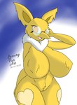 anthro big_breasts breasts female fur genitals huge_breasts looking_at_viewer nude open_mouth pussy simple_background smile solo thick_thighs luxury_furart nintendo pokemon fan_character honey_(luxury_furart) generation_1_pokemon hypno_(pokemon) mammal pokemon_(species) absurd_res digital_media_(artwork) hi_res