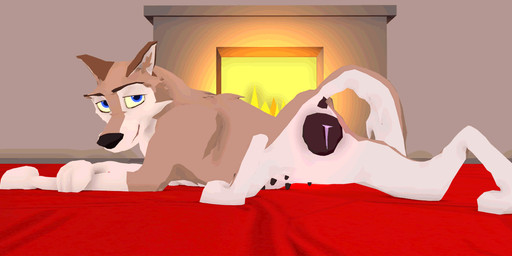anatomically_correct anatomically_correct_genitalia anatomically_correct_vulva animal_genitalia animal_vulva anus bedroom_eyes big_vulva black_nose blue_eyes bodily_fluids butt canine_genitalia canine_vulva cum cum_drip dripping female feral fireplace fur genital_fluids genitals glowing half-closed_eyes in_heat looking_at_viewer looking_back looking_back_at_viewer lying mantlepiece multi_nipple narrowed_eyes nipples nude pose presenting presenting_anus presenting_hindquarters presenting_vulva raised_tail seductive smile smiling_at_viewer solo spread_legs spreading tail teats throbbing throbbing_vulva vaginal_fluids vulva yellow_sclera onedirtydog balto_(series) universal_studios aleu_(balto) canid canine canis domestic_dog hybrid mammal wolf wolfdog 3d_(artwork) 3d_animation animated digital_media_(artwork) loop pinup story story_in_description
