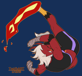 anthro athletic_wear attack avian_feet bandage bandaged_arm black_body blaze_kick bottomwear bra claws clothing female fire gym_bottomwear gym_shorts kick multicolored_body muscular pokemon_move red_body shorts smile sports_bra sportswear two_tone_body underwear trevhart nintendo pokemon bulda_(dragonmaster2653) blaziken generation_3_pokemon pokemon_(species) 2023 alpha_channel hi_res