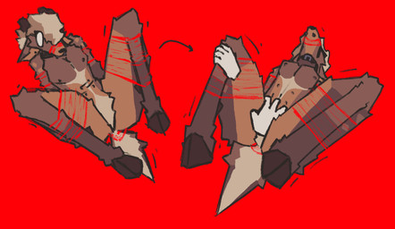 anthro bdsm bondage bound collar muzzle_(object) muzzled nipples null null_bulge restraints rope rope_bondage rope_harness solo spread_legs spreading teasing azzy~xyz azzy_(azzy~xyz) deer mammal nonbinary_(lore) trans_(lore)