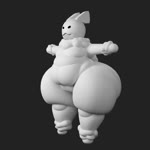anthro belly big_butt butt fur huge_butt huge_thighs hyper hyper_butt hyper_thighs male obese obese_anthro overweight overweight_anthro solo spinning thick_thighs white_body white_fur koreyvee gubby_(roblox) gubby_(species) lagomorph leporid mammal rabbit 1:1 3d_(artwork) animated digital_media_(artwork) loop no_sound short_playtime turntable_(animation) webm