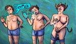 absurd_res animal_humanoid animal_noises big_breasts bodily_fluids body_hair bovid bovid_humanoid bovine bovine_humanoid boxers_(clothing) boxers_down breast_expansion breasts brown_hair cattle cattle_humanoid clothing cow_ears dripping_milk ejaculation electronics expansion fondling gender_transformation genitals greengod gynomorph hair hi_res horn huge_breasts human humanoid humanoid_genitalia humanoid_penis intersex leaking leaking_milk looking_pleasured male mammal mammal_humanoid masturbation milk mooing mtg_transformation mti_transformation penis phone self_fondle self_grope solo surprise sweat sweatdrop tail text transformation transformation_sequence underwear