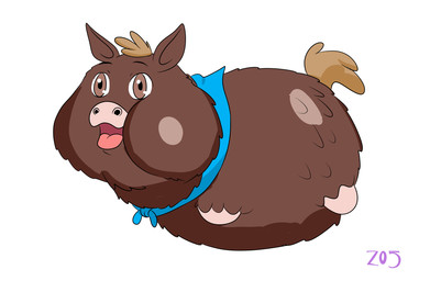 ambiguous_feral ambiguous_gender amputee blue_scarf brown_body brown_eyes brown_fur brown_hair brown_tail disability feral fur hair lying missing_all_legs missing_all_limbs missing_leg missing_limb on_front open_mouth quadruple_amputee scarf side_view simple_background smile solo tail text tongue white_background young young_ambiguous young_feral z05 fluffy_pony fluffy_pony_(species) mammal 2024 artist_name digital_media_(artwork) hi_res shaded