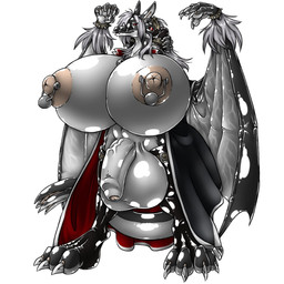 3_toes 5_fingers balls barefoot big_balls big_breasts black_nose breasts claws dickgirl dragon eyewear fenrir_lunaris footwear fur glasses hair hi_res huge_breasts huge_penis hyper hyper_balls hyper_breasts hyper_nipples intersex ivory_nightrider lizard long_hair looking_at_viewer nipple_piercing nipples nude open_mouth penis piercing plain_background red_eyes reptile rubber scalie shadow sharp_teeth shiny solo spikes standing stockings teeth toe_claws vein white_background white_fur white_hair wings wristband
Rating: Explicit
Score: 9
User: forkU
Date: November 07, 2013