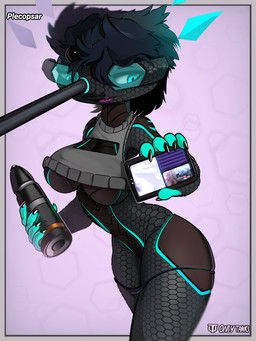 anthro cellphone clothing clothing_around_legs electronics eyewear female glasses hexagonal_grid humor machine markings panties panties_around_legs parody phone projectile solo sweater tank_(vehicle) tomboy topwear turtleneck underwear underwear_around_legs vehicle plecopsar living_machine living_tank living_vehicle absurd_res hi_res meme shaded