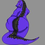 anthro apode big_butt butt fangs huge_butt legless looking_at_viewer looking_back male nude purple_body rumpy_apode serpentine simple_background smile solo teeth sbeve_wagon lego ninjago pythor_(ninjago) anacondrai draconcopode naga reptile scalie serpentine_(ninjago) snake hi_res